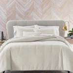 Comforter Set 4-PC Hotel Collection Currents , Full/queen Soft Ivory. Fixed Price $285.44.