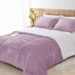 Lavender Purple Fuzzy Sherpa Comforter Set Full Queen - 3 Piece Bedding. Fixed Price $99.99.