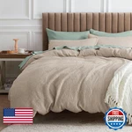 Bedsure Waffle Comforter Set California King Khaki Soft Bedding Weave. Fixed Price $158.61.