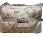 Threshold Studio Mcgee Twin Xl Comforter Set Reversible Floral Stripe 2PC Cotton. Fixed Price $12.99.