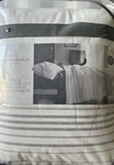 Threshold Embroidered Stripe 2PC Comforter Set Twin Xl (soft White / Gray). Fixed Price $59.99.