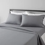 Soft, Breathable, Wrinkle-free Microfiber 4 Piece Bed Sheet Set. Fixed Price $29.65.
