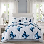 Artall Lightweight Microfiber 3 Piece Comforter Set With 2 Shams, Butterfly P.... Fixed Price $61.57.