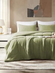 Sleep Zone 3 Pieces Jersey Knit Bedding Sets With 1 Comforter And Full, Green. Fixed Price $59.83.