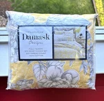 3PC Charter Club Damask Cotton Reversible Floral Stripe Queen Duvet Sham Set Nip. Fixed Price $119.99.