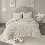 Madison Park Laetitia 100% Cotton Duvet Set - Chenille Tufted Design,, King. Fixed Price $122.99.