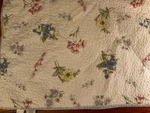 Mary Jane's Home Cottage Roses Floral King Quilt 102 X82 Janes Farm Revers. Fixed Price $55.50.