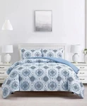 Fairfield Square Blue Willoughby Reversible 3 Pc. Full / Queen Comforter Set. Fixed Price $31.50.