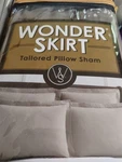 Wonder Skirt Tailored Pillow Sham 1 King Dark Grey BBB244XXLTGY07 New. Fixed Price $14.69.