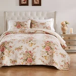 Greenland Home Fashions 3PC Full/queen Grace Shabby Chic Floral Quilt. Fixed Price $26.99.