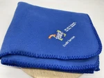 Sam's Club Fleece Throw Blanket 59X49 Blue Embroidered Credit Services Promo. Fixed Price $11.37.