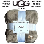 Ugg Novah Throw Blanket -brown, Plush, Luxurious Comfort Ultra Soft 50"X70". Fixed Price $109.99.