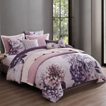 Bebejan Plum Petal 8 Piece Reversible Comforter & Coverlet Set. Fixed Price $219.99.