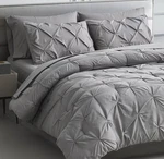 Lavish Grey Queen Comforter Set 7 Piece Bedding All Seasons Free Shipping. Fixed Price $46.97.