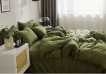 Nanko Queen Comforter Set Dark Green, Olive Soft Reversible All Season .... Fixed Price $42.58.