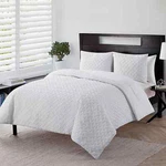 Vcny Home Nina Embossed 3 Piece King Comforter Set White/brand New. Fixed Price $69.99.