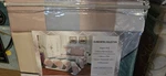 Clara Hotel Collection Queen Comforter Set 6PCS Beige Blue Gray Geometric. Fixed Price $35.00.