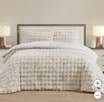 Frye, 3 Piece - Faux Fur Comforter Set (choose Color + Size). Fixed Price $209.00.