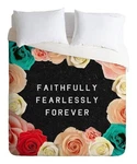 Urban Outfitters Deny Designs Faithfully Fearlessly Forever Twin Duvet Cover. Fixed Price $119.99.