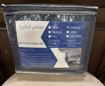 New Amazonbasics Ss-nbl-qn Microfiber Queen Size Sheet Set Navy Blue. Fixed Price $12.95.