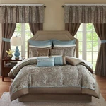 Madison Park Essentials Brystol 24 Piece Room Comforter All Season Bedding-set. Fixed Price $149.99.