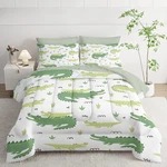 Crocodile Kids Bedding Set, 7-PIECE Comforter With Sheets & Pillowcases. Fixed Price $127.99.