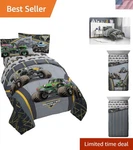 Monster Jam Twin Set Microfiber Comforter Sheets Pillow Case Kids Bedroom. Fixed Price $122.30.