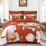 Dobuyly Burnt Orange Comforter Set Size 7 Piece Bed King,. Fixed Price $93.90.