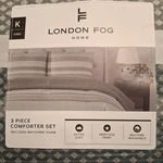 London Fog King Extra Soft Heritage Print Machine Washable 3 Piece Comforter Set. Fixed Price $64.99.
