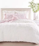 Whim By Martha Stewart 3PC. White Shaggy Faux Fur Full/queen Comforter Set. Fixed Price $45.20.