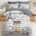 Paris Gold Eiffel Tower 7-PC Queen Comforter Set Kids & Adults. Fixed Price $116.99.