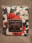 Vintage Springs Floral Comforter 4 Pcs. King Set Shams Ruffle Nos 1990 Usa. Fixed Price $99.99.