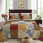Ryleigh Patchwork Cotton Reversible Quilt Set, Bedspread, Coverlet. Fixed Price $79.99.