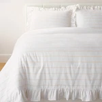 Threshold Studio Mcgee Cotton Slub Comforter Set Ruffle Accents White/khaki King. Fixed Price $51.99.