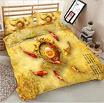 Lucky Fancy Carp 3D Printing Duvet Quilt Doona Covers Pillow Case Bedding Sets. Fixed Price $184.59.