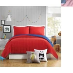 Ayer Red 3-PIECE Kids Bedding Set Soft Reversible Microfiber Quilt Full/queen. Fixed Price $70.19.