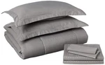 Queen Comforter Set 8 Piece Bed In Bag With Skirt, Fitted Sheet, Flat S.... Fixed Price $76.05.