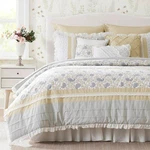 Madison Park Dawn 100% Cotton Shabby Chic Comforter Set-modern Cottage Al, Queen. Fixed Price $200.99.