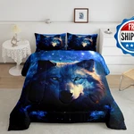 Castle Fairy Wolf Comforter Full Boys Menjungle Wild Animals Outdoor. Fixed Price $72.93.