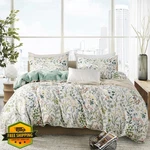 Bupird King Comforter Set Floral Red Flower Botanical 3PC. Fixed Price $74.99.