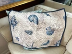 Sea Shell Sham Ocean Blue Beach Quilted Standard Pillow Scallop Nautilus. Fixed Price $22.65.