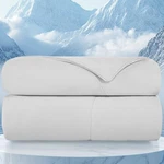 Topcee Comforter-cooling Blanket Everlasting Cold 90"X90", Light Grey. Fixed Price $65.16.