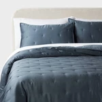 Threshold Comforter Set Lyocell Satin Breathable Comfort, Teal Blue, Full/queen. Fixed Price $39.99.