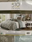 510 Design Comforter Set 8-PCS Cal King Seafoam Polyester. Fixed Price $58.39.