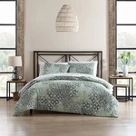 Stone Cottage - Duvet Cover Set, Cotton Bedding Full/queen, Dark Green. Fixed Price $118.99.