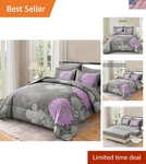 Chic 7-PIECE Bed Bag California King Floral Comforter Set Microfiber. Fixed Price $133.97.