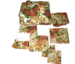 Country Manor Chianti Warm Floral Sienna Gold Green (8P) Queen Comforter Set. Fixed Price $196.00.