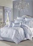 J Queen New York Astoria 4-PC. Comforter Set, King Powder Blue Free Shipping. Fixed Price $288.99.