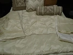 7 Piece & Linen Co. Ltd Light Brown Ivory Comforter Set Full/queen Size. Fixed Price $45.00.