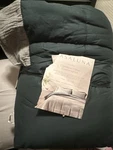 King/california Chambray Cotton Comforter & Sham Blue -casaluna. Fixed Price $50.00.
